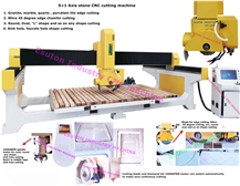 5+1 Axis Stone CNC Bridge Cutting Machine