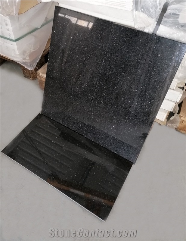 Negro Stargate Granite Slabs, Tiles