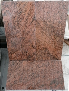 Rosso Multicolor Red Granite Slabs, Indian Red Granite Tiles