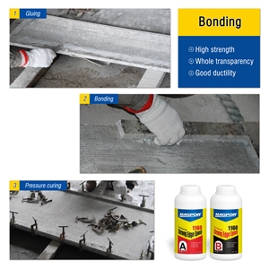 Transparent AB Epoxy Adhesive For Stone Edge Bonding