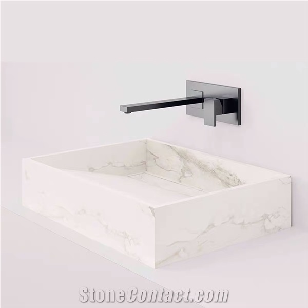 Quartz Stone Bathroom Sink