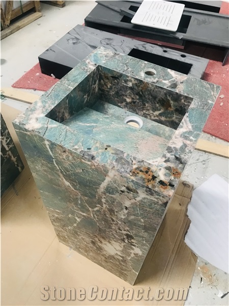 Sintered Stone Bathroom Sink Basin Pillar Basin