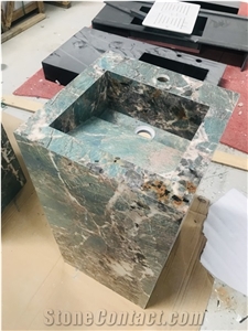 Sintered Stone Bathroom Sink Basin Pillar Basin