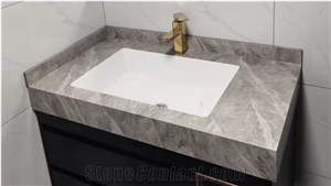 Sintered Stone Ceramic Sinks Seamless Bath Countertop