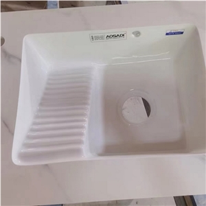 Sintered Stone Ceramic Sinks Seamless Bath Countertop