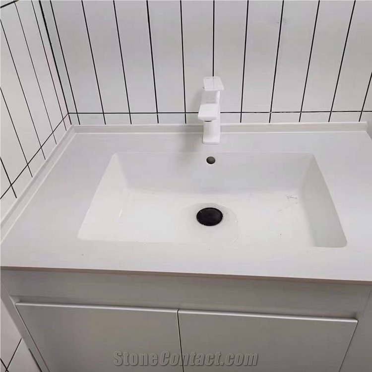 Sintered Stone Ceramic Sinks Seamless Bath Countertop