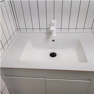 Sintered Stone Ceramic Sinks Seamless Bath Countertop