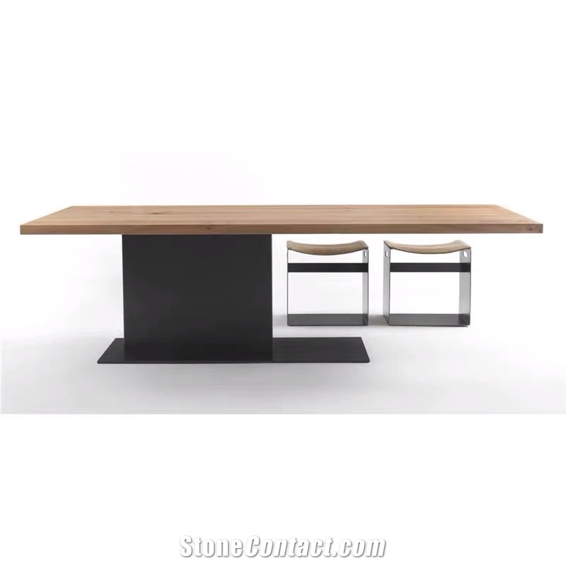 Sintered Stone Honeycomb Panels Backed Dining Table