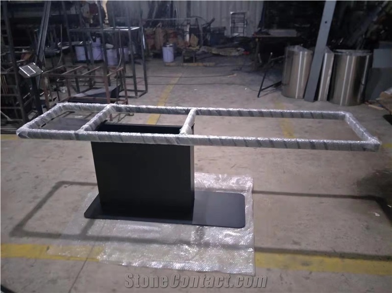 Sintered Stone Honeycomb Panels Backed Dining Table