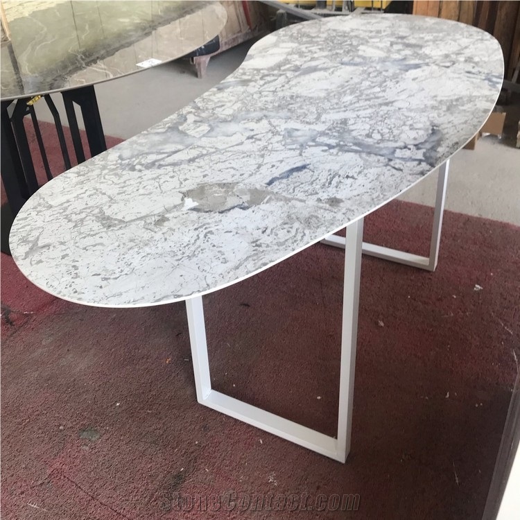 Sintered Stone Reception Desk Office Table Furniture