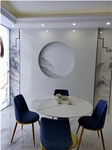 Ariston White Artificial Marble Bathroom Countertops