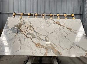 New Design Calacatta Quartz Tiles & Slab