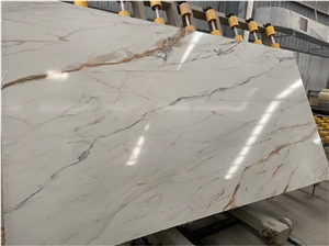 New Design Calacatta Quartz Tiles & Slab