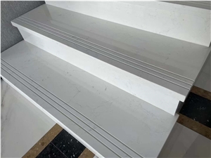 White Calacatta White Marble Stairs & Steps