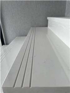 White Calacatta White Marble Stairs & Steps
