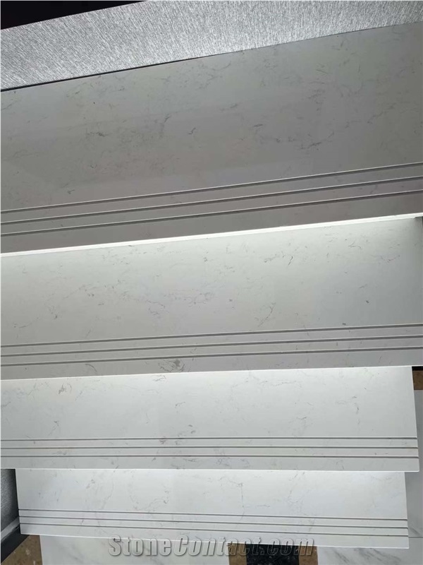 White Calacatta White Marble Stairs & Steps