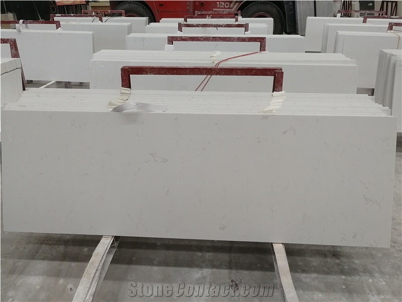 White Quartz Slabs, Cheap Price Artificial Marble