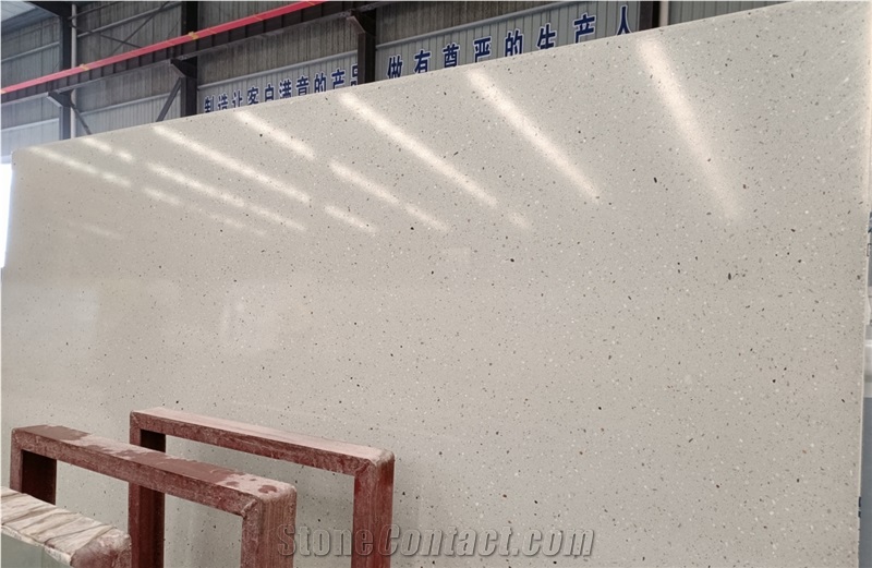 White Terrazzo Stone Panels For Exterior Walls