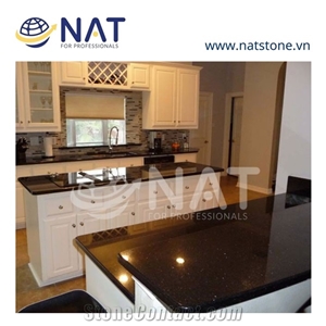 Vietnam Black Granite - Absolute Black Polished Countertop