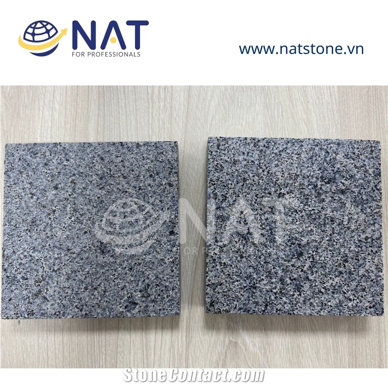 Vietnam Black Granite Flamed Granite Exterior Paving
