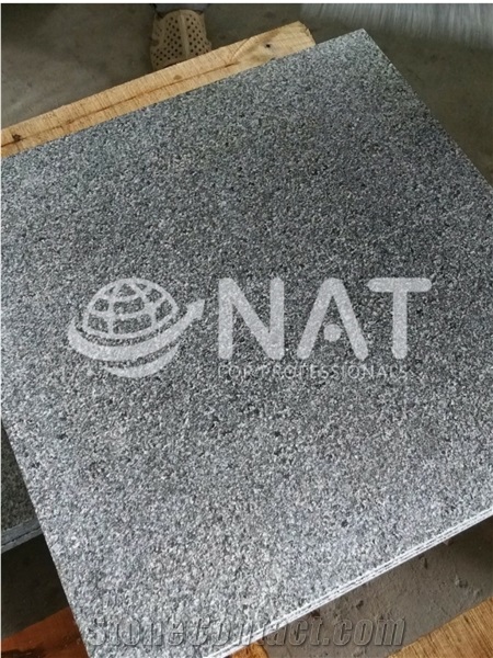 Vietnam Black Granite Flamed Granite Exterior Paving