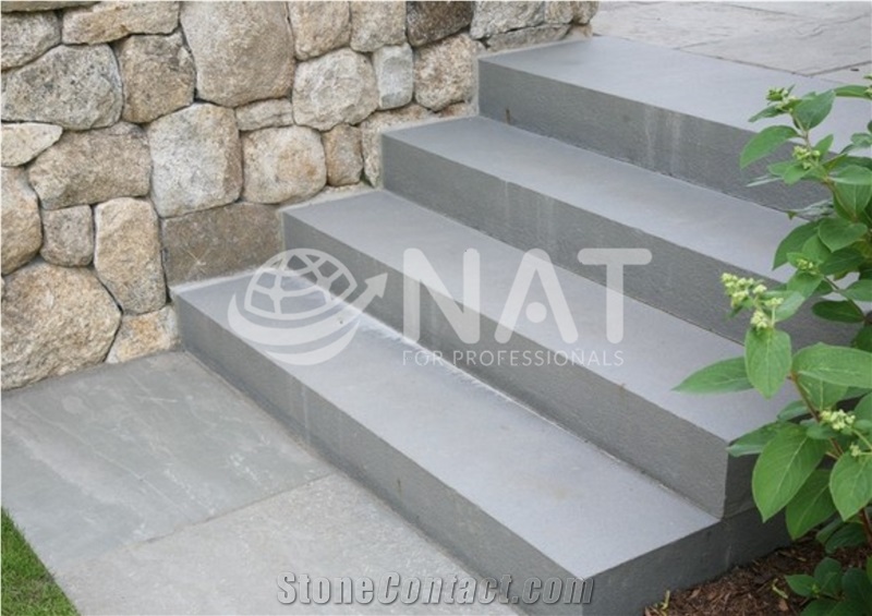Vietnam Bluestone Sandblasted Outdoor Steps
