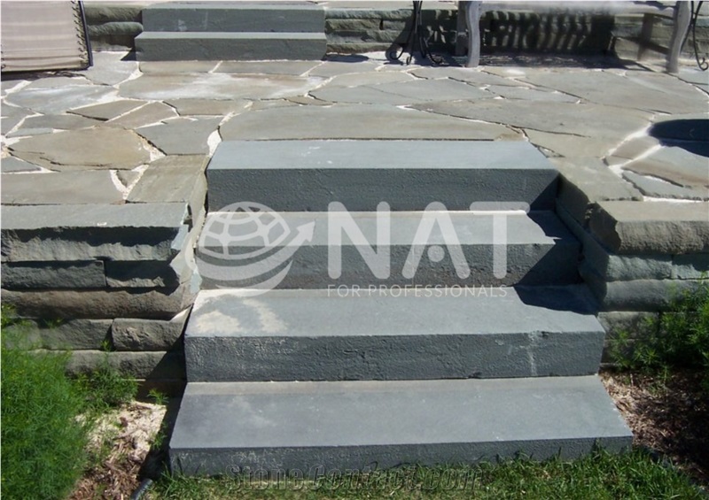 Vietnam Bluestone Sandblasted Outdoor Steps