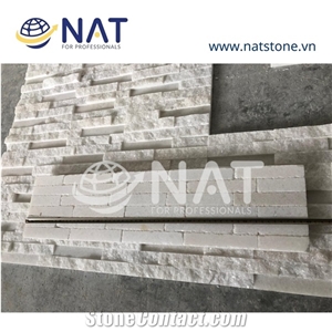 Vietnam Marble Mixed Polished Split Stacked Stone Wall Panel