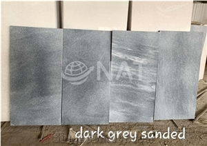 Vietnam Silver Grey Marble Sanded/Sandblasted Tiles