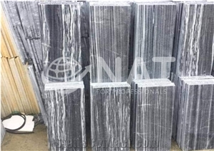 Vietnam Straight Vein Grey Sanded Marble For Swimming Pool Deck Pavers