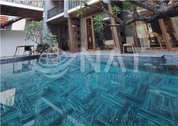 Vietnam Straight Vein Grey Sanded Marble For Swimming Pool Deck Pavers