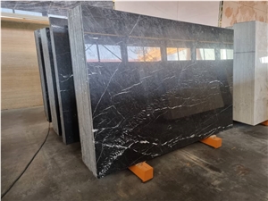 Nero Marquina Slabs, Persian Nero Marquina Marble