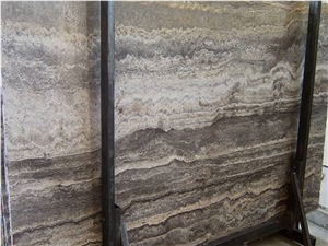 Smoked Silver Travertine Slabs Smoked Silver Travertine Slabs