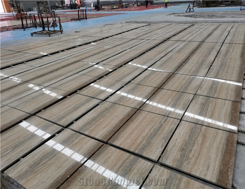 Smoked Silver Travertine Slabs