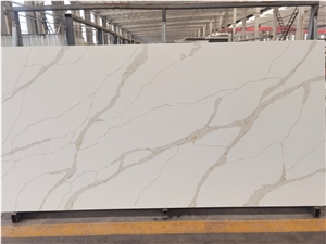 Golden Calacatta Quartz Stone Slabs