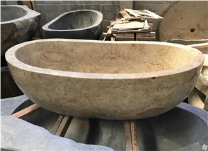 Full Polished Marble Bathtub