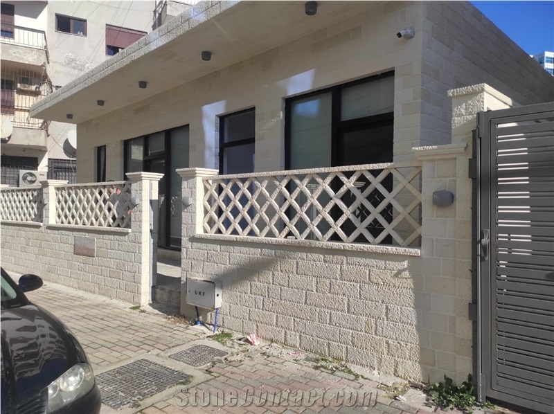 White Limestone Split Wall Stone