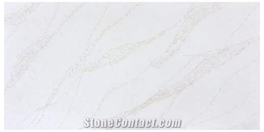 White Solid Surface Quartz Slabs Facory Price
