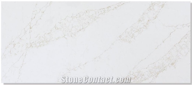 White Solid Surface Quartz Slabs Facory Price