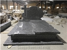 Black And Grey Granite Gravestones Headstones