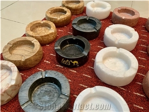 Natural Marble Ashtray Luxury Ashtray Square And Round Shape