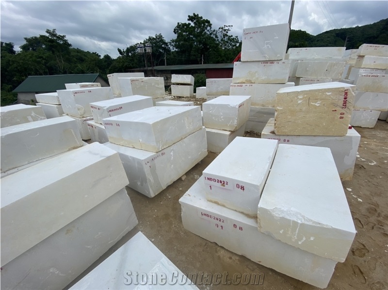 Pure White Marble Block The Best Offer From HTEX.,JSC
