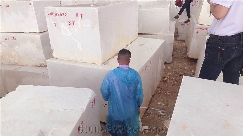 Pure White Marble Block The Best Offer From HTEX.,JSC