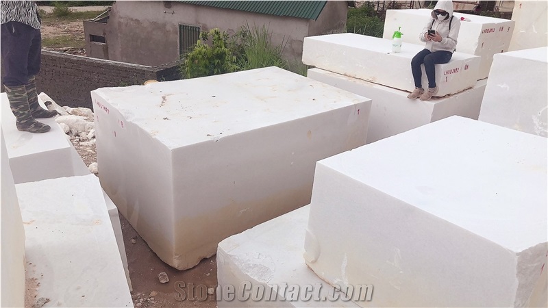 Pure White Marble Block The Best Offer From HTEX.,JSC