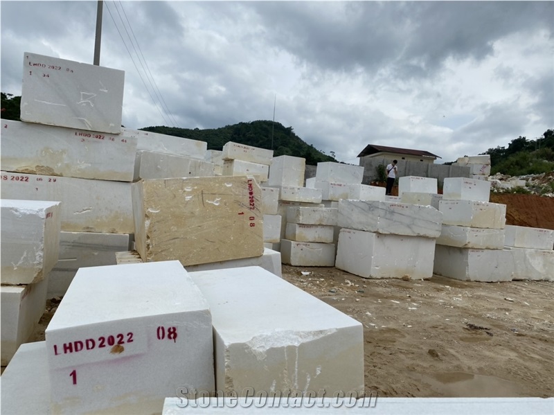 Pure White Marble Block The Best Offer From HTEX.,JSC