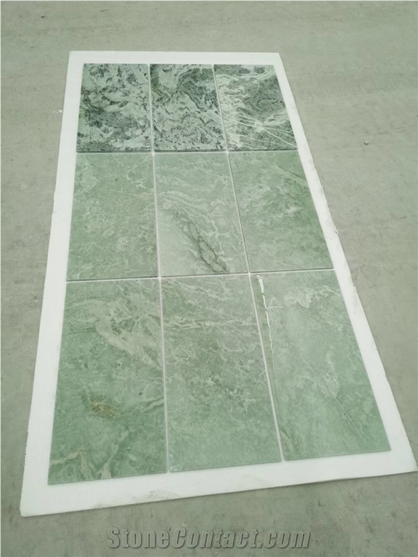 12X24 Marble Verde Ming Tile For Bathroom Wall And Floor