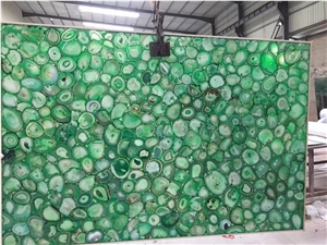 Green Agate Semiprecious Stone Slab Green Agate Semiprecious Stone Slab