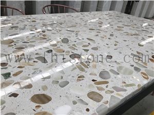 Light Transmitting Terrazzo Light Penetrating Table Top