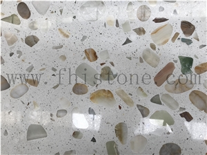 Light Transmitting Terrazzo Light Penetrating Table Top