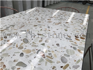 Light Transmitting Terrazzo Light Penetrating Table Top